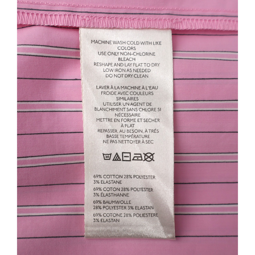 Anthropologie Maeve Dress Large Pink Stripe Smocked Poplin Midi Sundress NEW - Picture 6 of 7